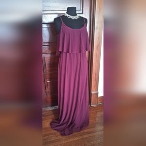 Burgandy Bridesmaid Gown XL